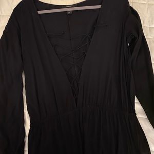 Cute trendy black jumpsuit!